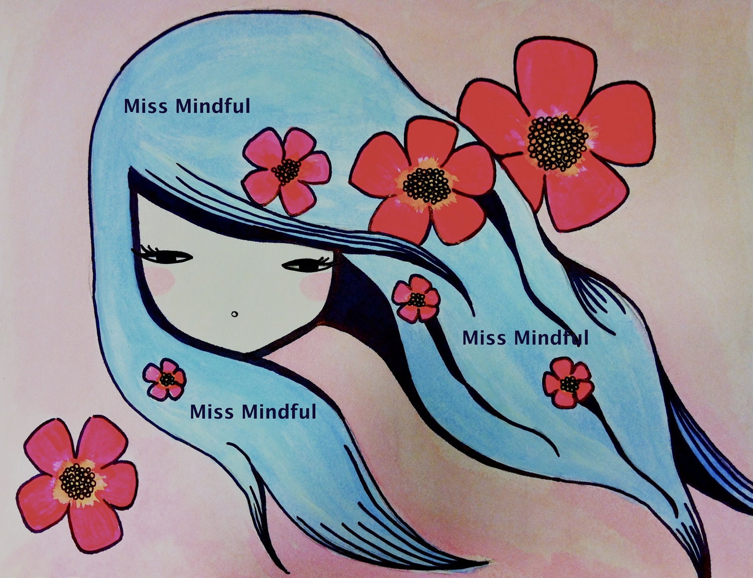 Sakura Be Mindful Print