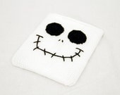 Jack Skellinton Ipad Sleeve from Nightmare Before Christmas, Black  and White Knit and Crochet Tablet Cover