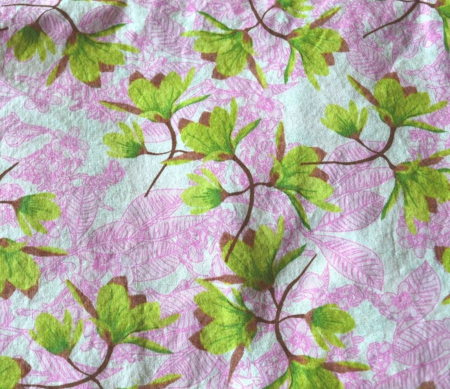 Pink Fabric, Green Fabric, Green Flowers, Pink Flowers, Moda Fabric, Moda, Quilting Fabric - BusyLilHomemaker