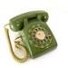 Vintage Avocado Green Rotary Phone Western Electric