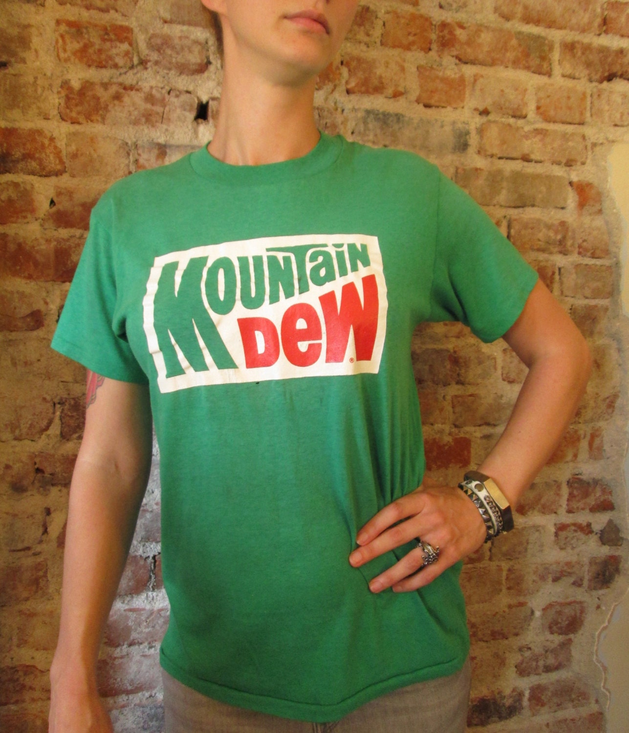 Vintage Mountain Dew Tee - Size M