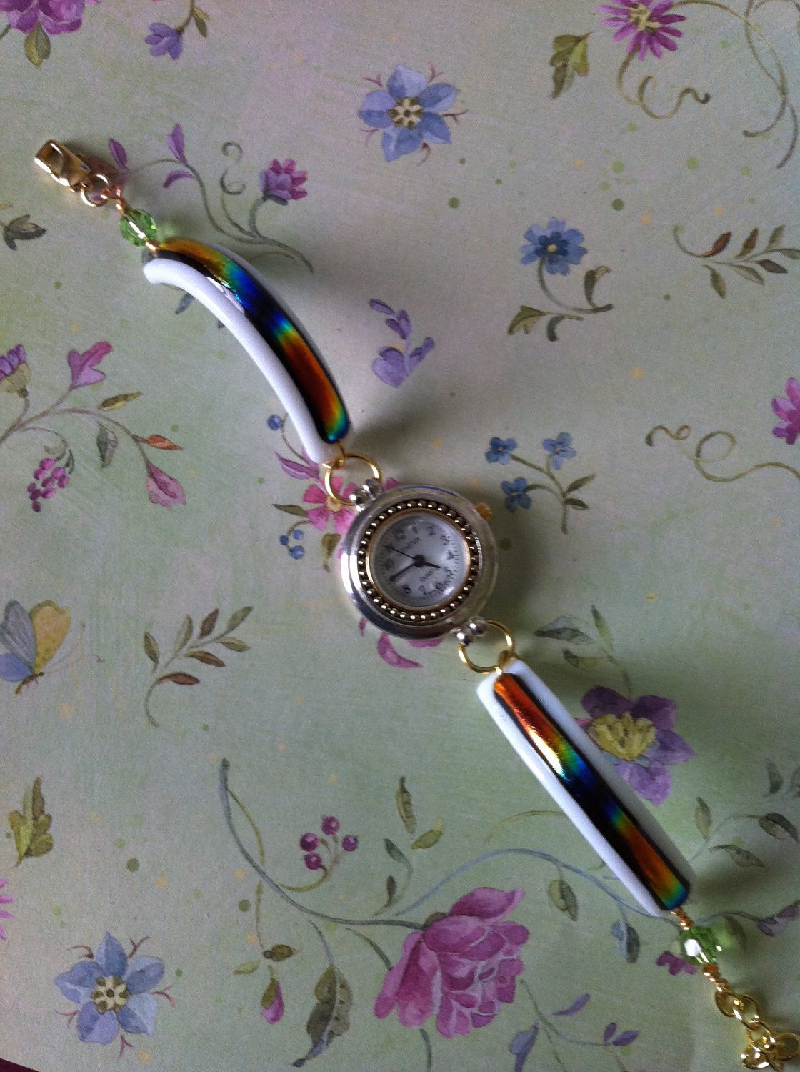 Fused Dichroic Glass Watch