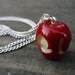 Small IOU Apple Necklace - Moriarty, BBC Sherlock