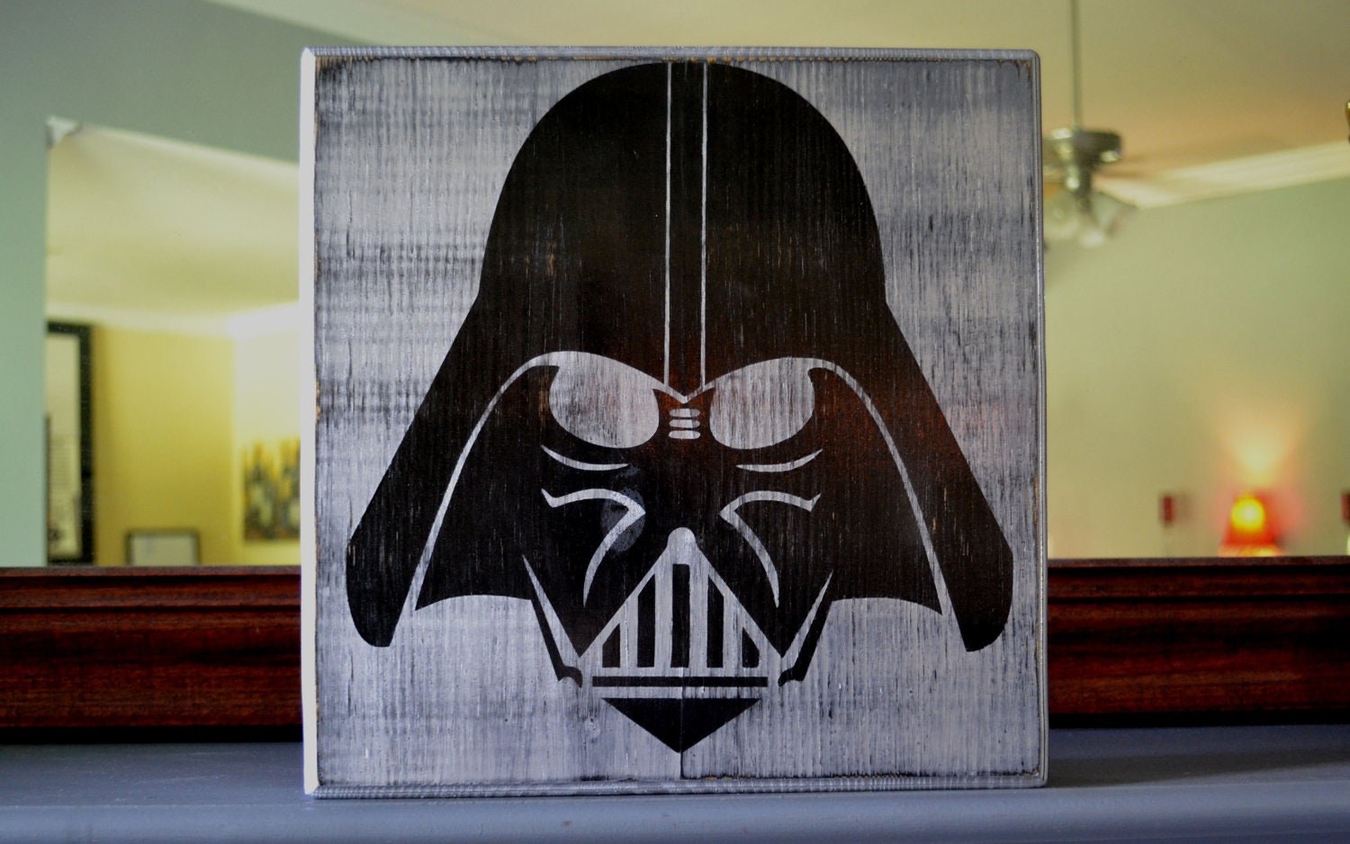 Darth Vader Custom Wood Sign Man Cave Star Wars Home by CSSDesign