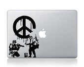 anti-war - - mac decal apple decal ipad1 ipad2 ipad3 decal macbook decal Mac book stickers