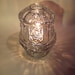 Vintage Indiana Glass Votive, Fairy Lamp Light