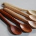 Wooden Baby Spoon All Natural reclaimed hardwood handcarved natural finish