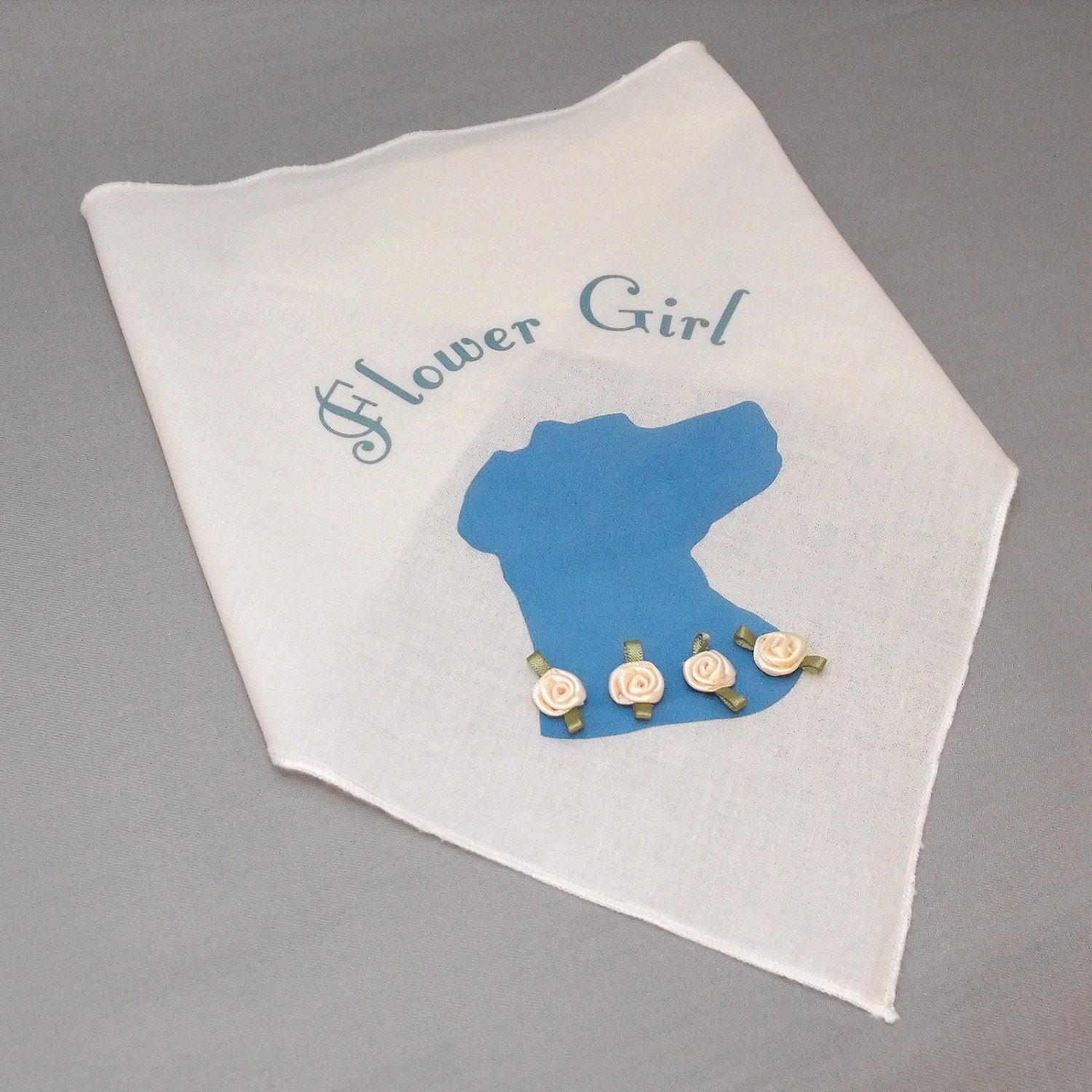 Dog Wedding Bandana - Dog Flower Girl Design