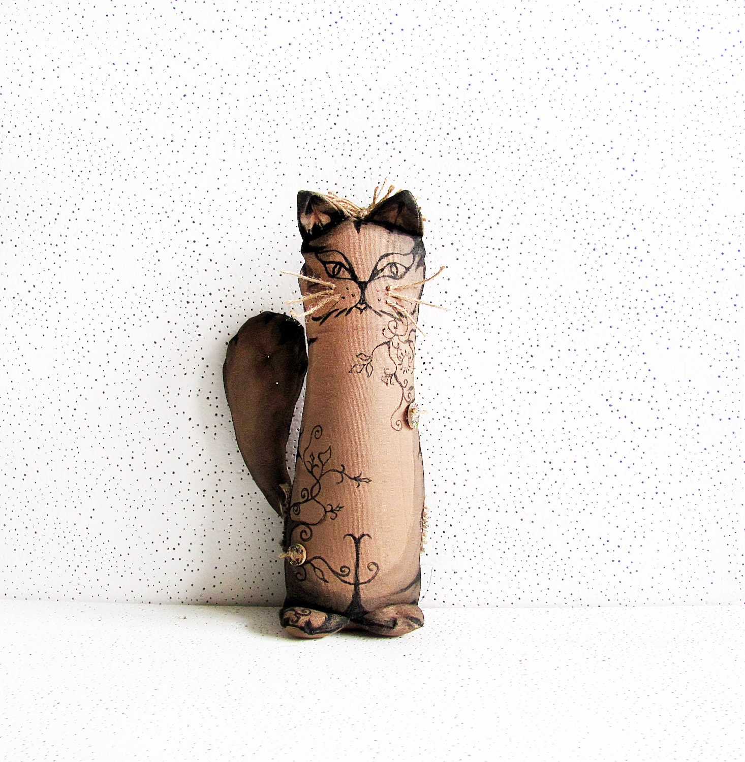 Primitive doll, Primitive, Primitive Doll cat, hand made doll, Rag Doll, Art Doll, funny doll, Home Decor, Cloth Doll, Child Friendlyiendly