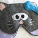 Cat face sleep mask adjustable eye mask