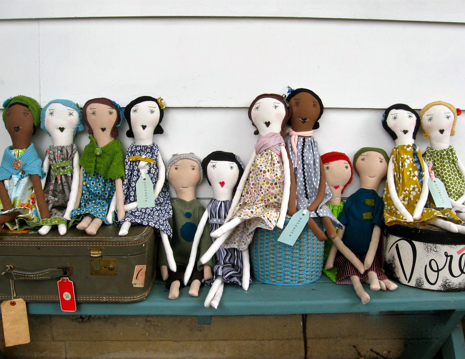 Handmade Rag Dolls - Eco Friendly, One of a Kind - Heirloom Quality Soft Cloth Dolls- Recycled Vintage Textiles - Custom & Wholesale Welcome