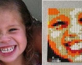 Childrens LEGO Christmas Portraits