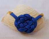 Celtic Nautical Sailor Knot Blue and Gold Nautical Necklace