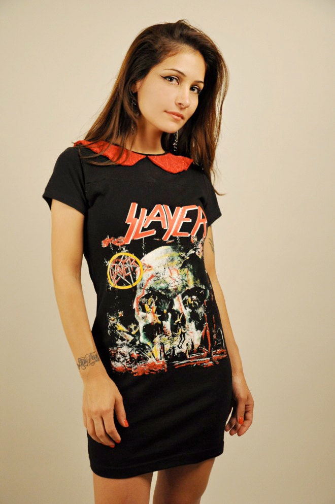 SLAYER Dress w/ peter pan collar