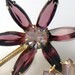 Vintage Juliana Amethyst Purple Rhinestone Flower Brooch Pin Delizza and Elster D&E High Fashion Jewelry February Birthstone Colors