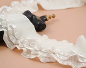 Stretch Lace Trim Three-deck Soft  White Lace Fabric 2.36" width  1 yard