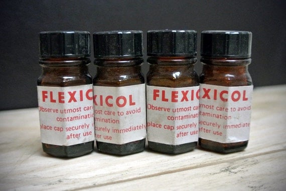 SALE Empty Vintage Flexicol Bottles featured image