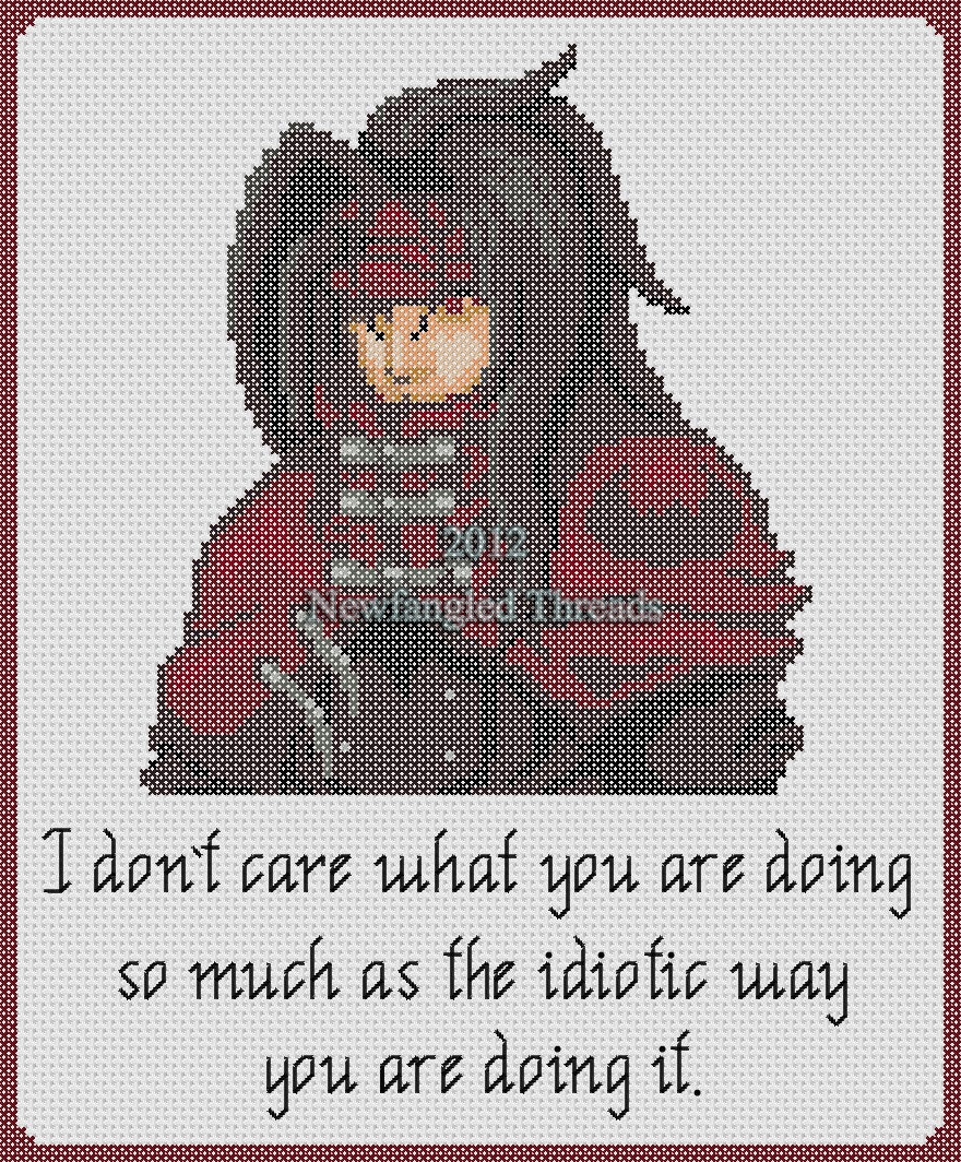 Final Fantasy VII Vincent Valentine quote pattern