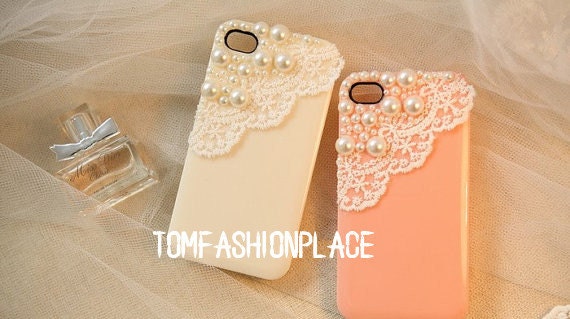 Pearl Lace iphone 5 case iphone 4 case iphone 4s case bling samsung galaxy s4 phone case galaxy s3 case galaxy note 2 case s2 cover