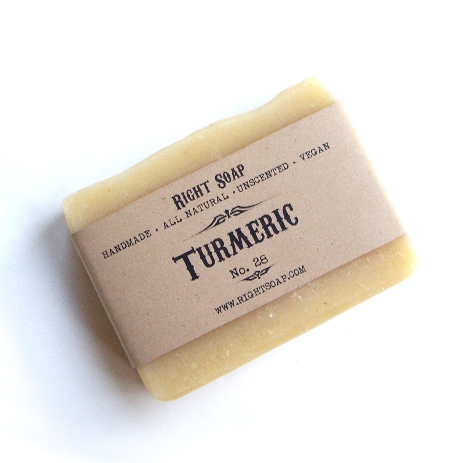 Turmeric soap - Unscented soap, Vegan soap