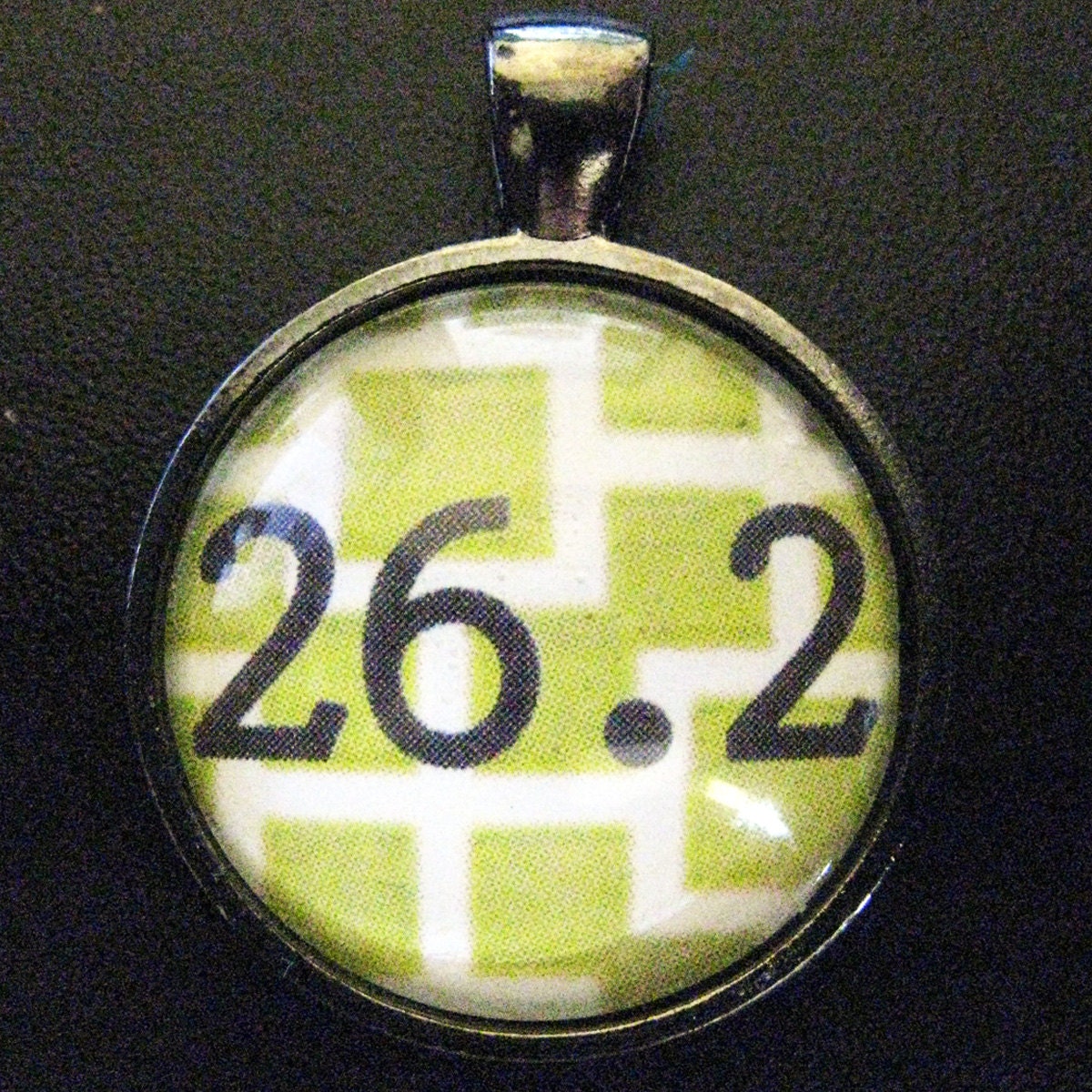 26point2 Marathon Green Necklace Pendant
