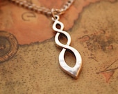 Flame symbol necklace,retro silver personality Flame symbol,alloy necklace---N063