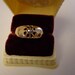 Georgian or Early Victorian Gold Rose cut Diamond Man's Ring