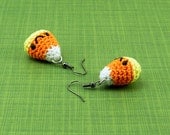 Amigurumi Candy Corn French Hook Earrings