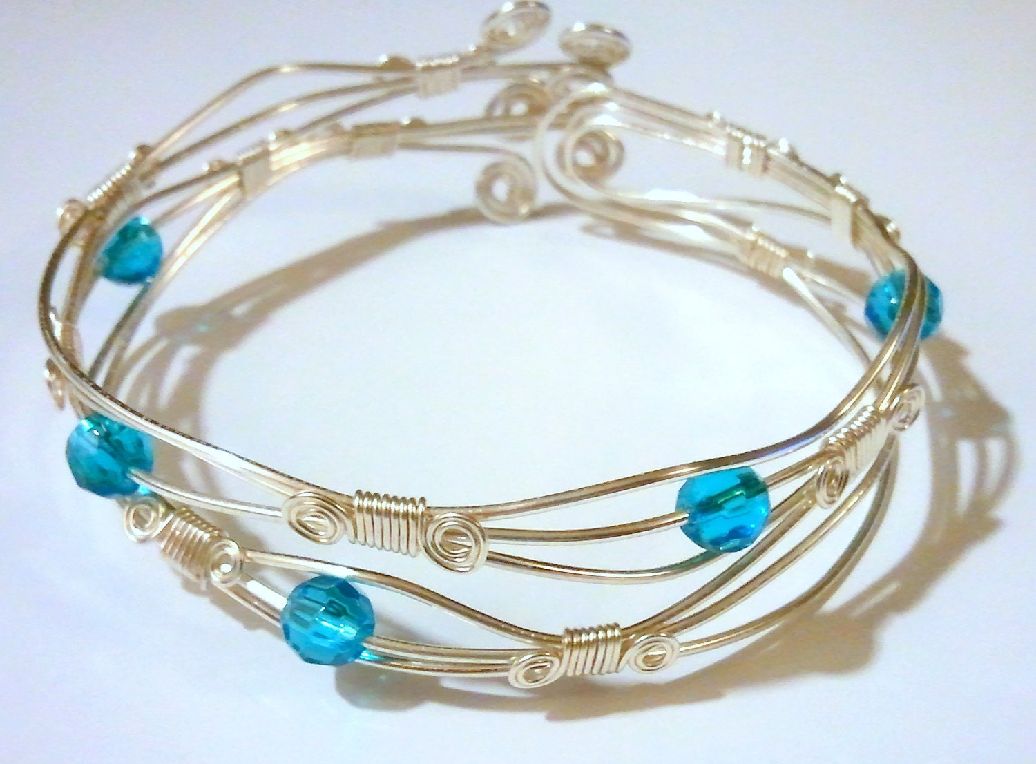 Bright Silver and Crystal Bracelet