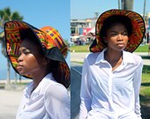 Kente Beach Hat