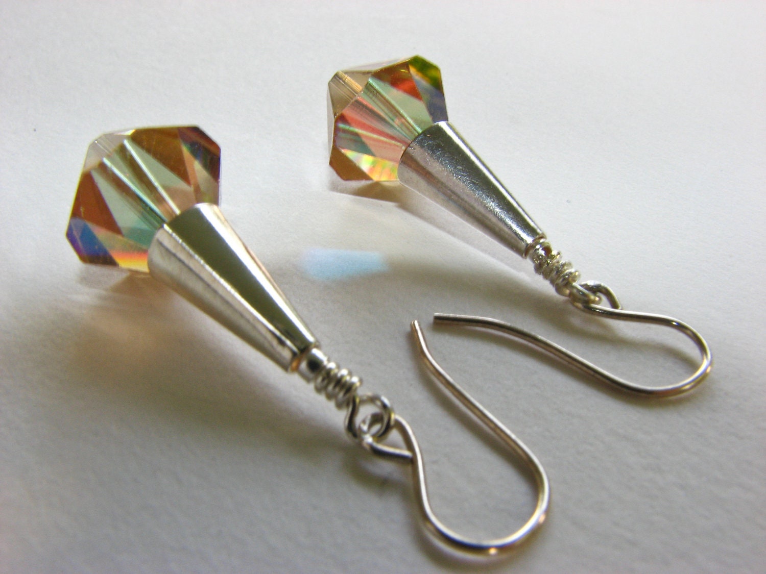 Vintage Swarovski Crystal "Simplicity" earrings