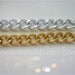 VERY CHUNKY TEXTURED Gold or Silver Chain Bracelet