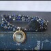 Doctor Who Wrap Style Bracelet -- 10th Doctor -- handmade -- glass beads -- Sew Geek Austin