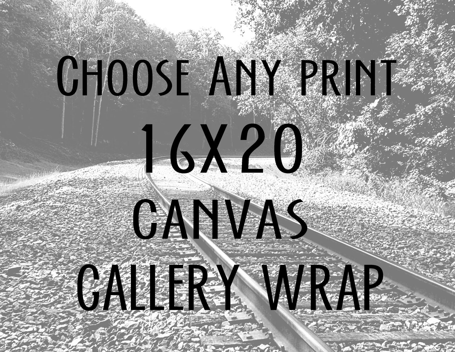 Decor - Choose Any Print 16x20 Canvas Gallery Wrap - Photography, Home Decor, Typography, Quotes, Nature Photography, Black and White, fPOE