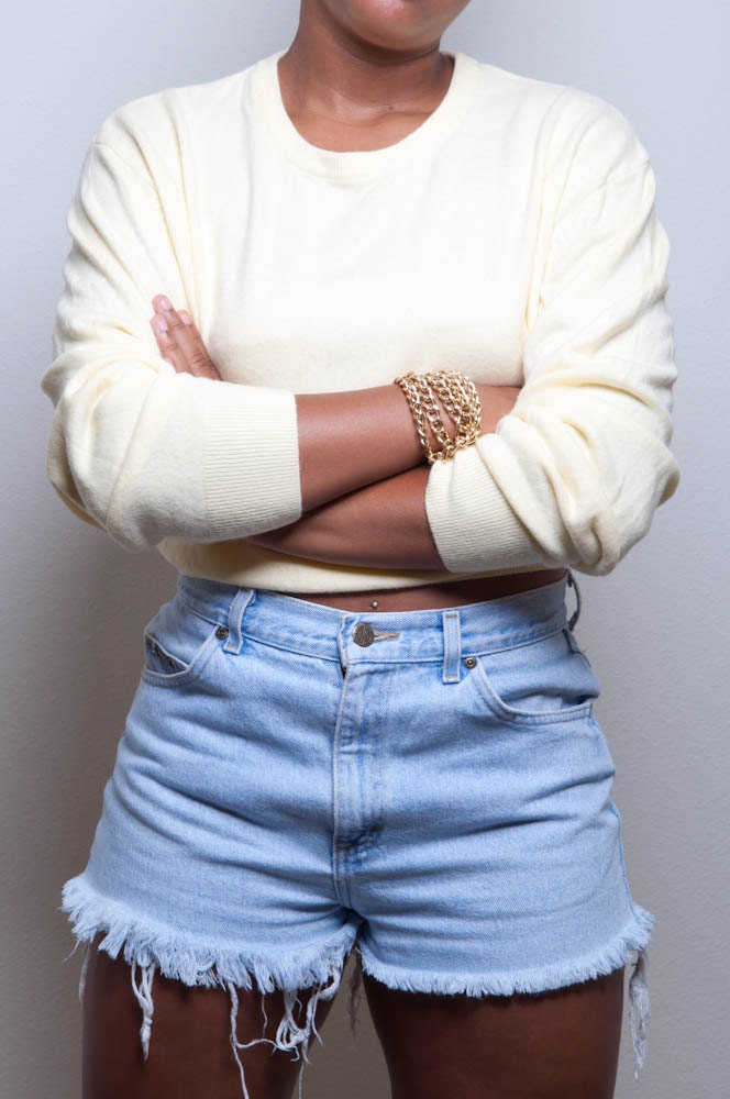 Pastel Yellow Crop Sweater