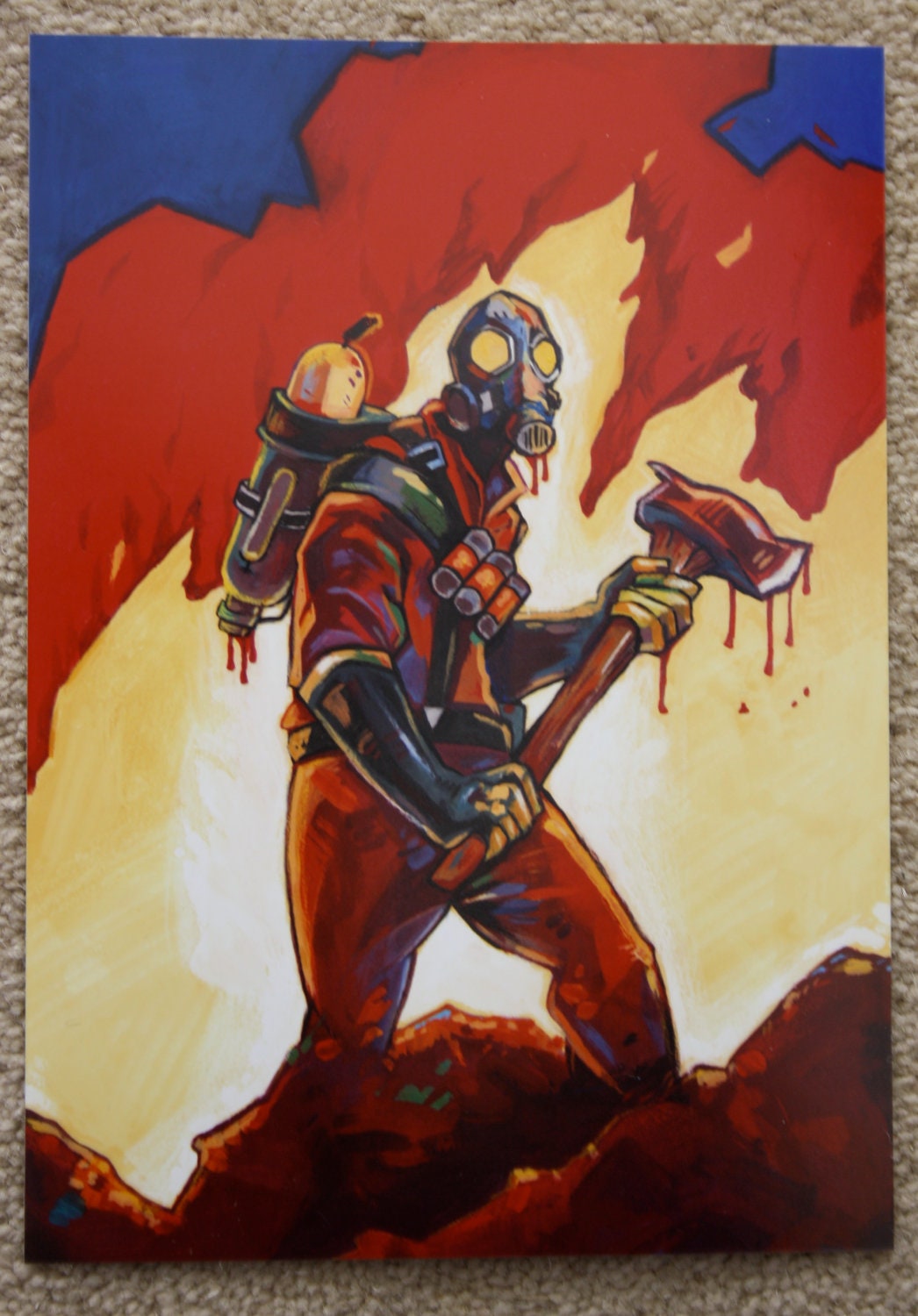 Team Fortress 2 Pyro Print 7x5