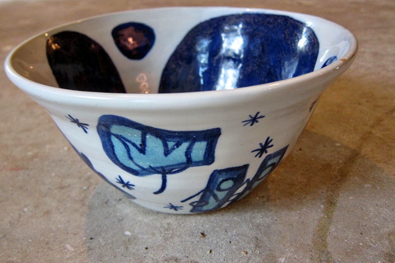 Fruit Bowl - Italian Pottery Fruit Bowl - Ceramic Fruit Bowl - Colorful Pottery - Extra Large Bowl Modern Fruit Bowl MidCentury Mid-Century
