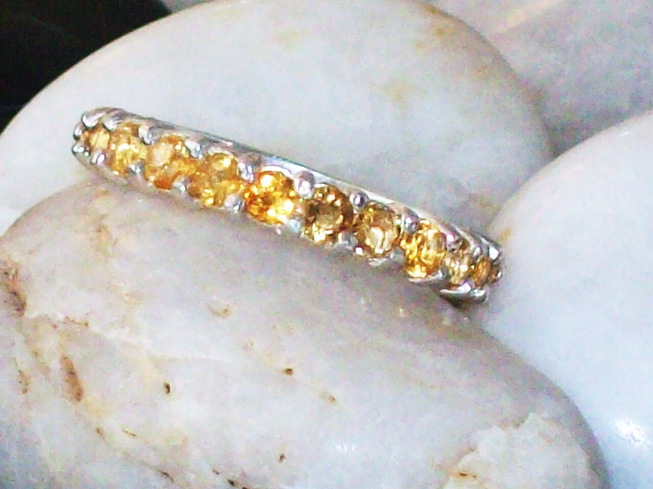 Citrine Eternity Band