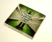A stunning set of four 4x4 Glass Coasters or wall art, Gas Mask photos, that are sure to be a conversation piece on any coffee table.
