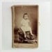 Antique French Photo Cartes de Visite (CDV) , two little girls, Circa 1850, cabinet cards
