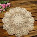 Crochet round doilies for home decoration
