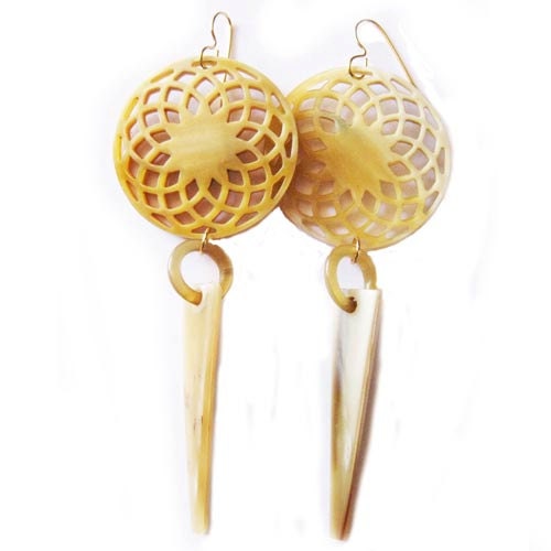 Lite Horn Torus Earrings