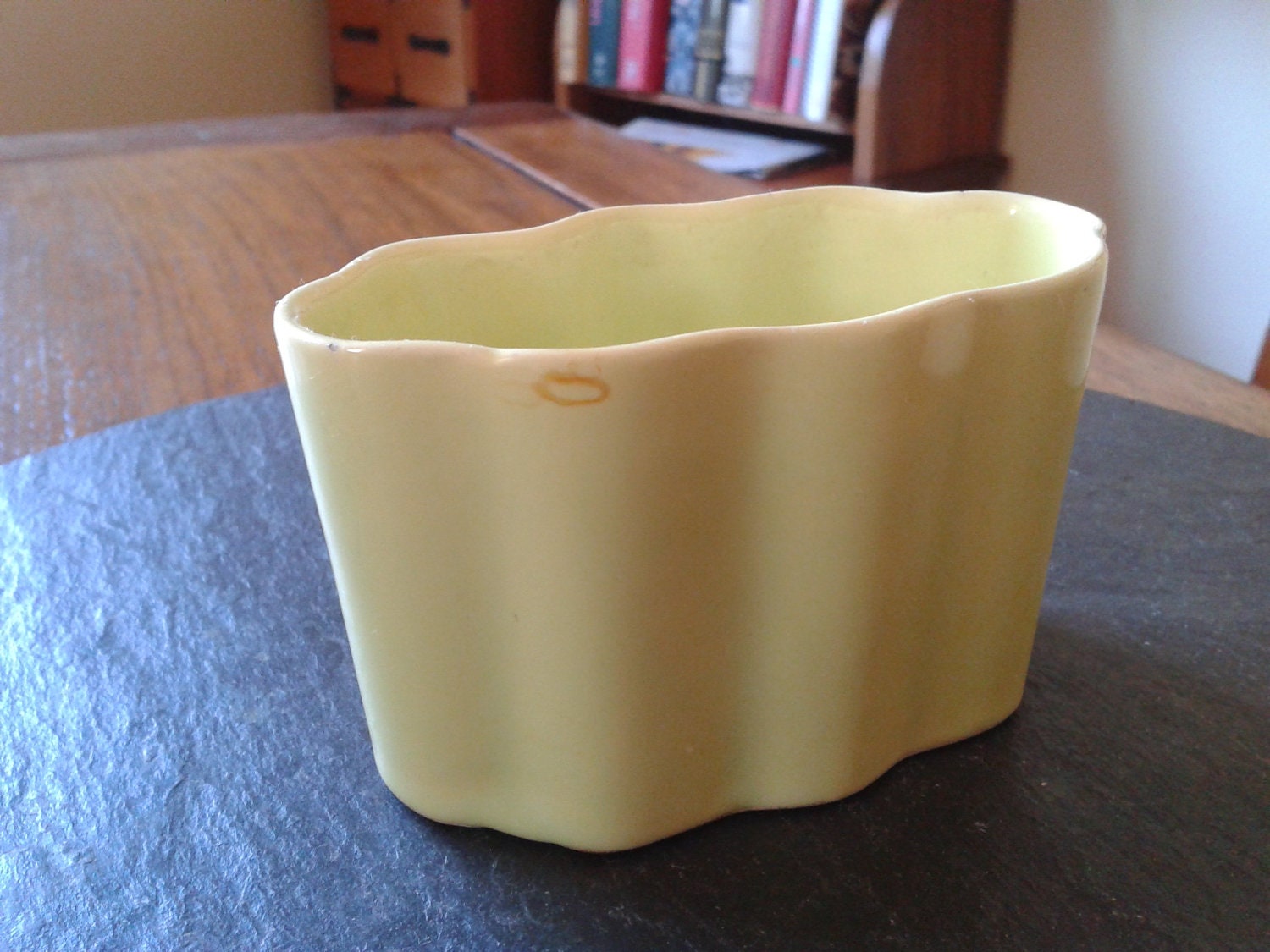 mid century modern pastel California pottery spring planter:  incense burner, candy dish, desk organizer mcm Father's day home office decor