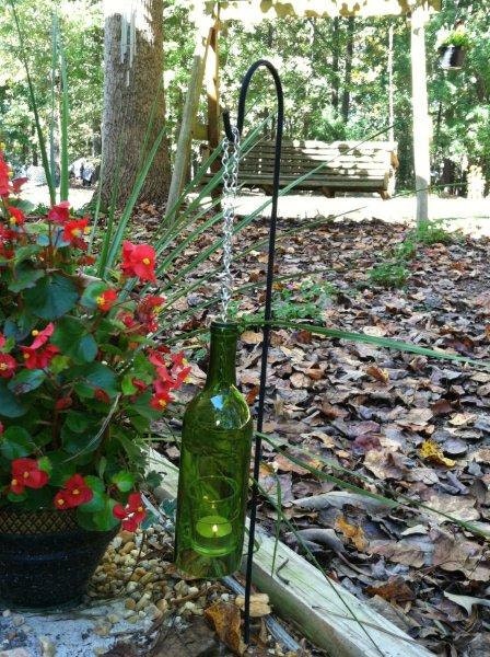 Hanging Wine Bottle Lantern