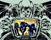 Poster Art Thin Lizzy Jailbreak 16x11" Print. Poster Art Print, Retro Art, Art Print, Classic Rock, Heavy Metal, Digital Print.