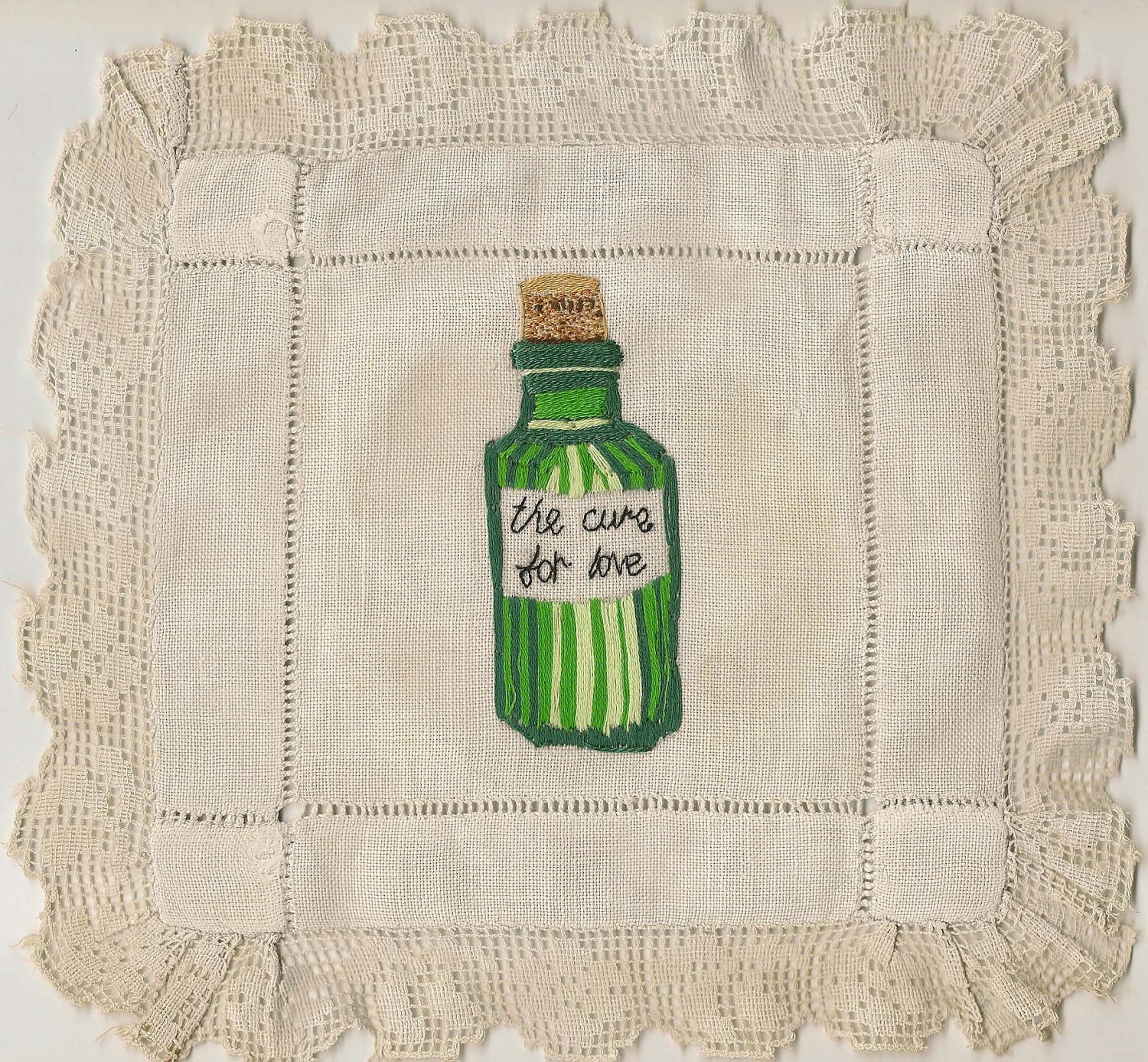 The Cure for Love - Romantic Fine Art Embroidery