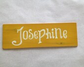 Hand painted PERSONALIZED wood name signs - Custom colors & fonts - Cedar - Room Decor - Birthday - Baby Shower