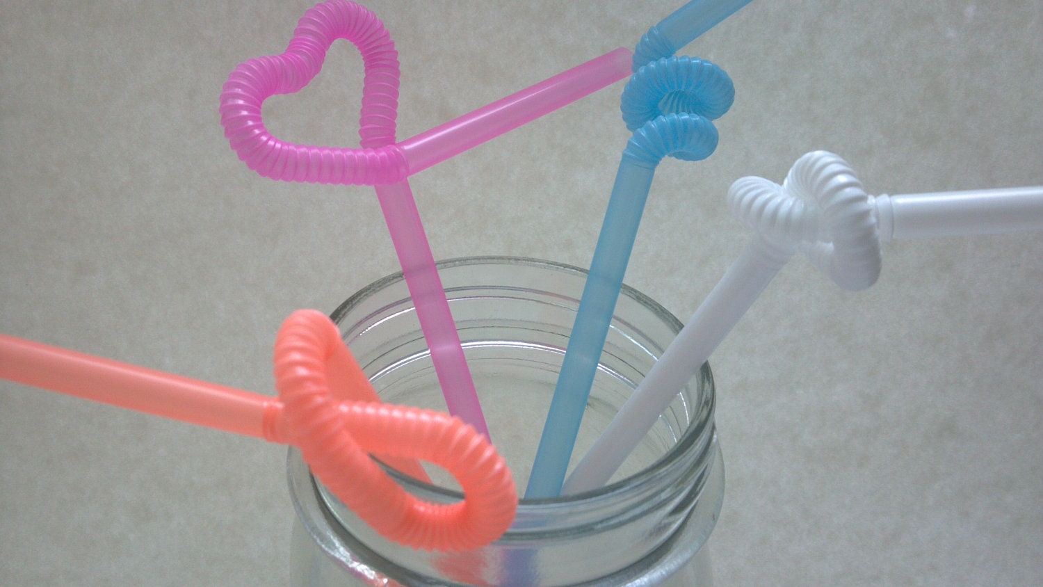 Neon Super Bendy straws make shapes knots, 50 pcs, perfect birthday party detail, tie on cupcake ring pick, milk bottle, can mix colors
