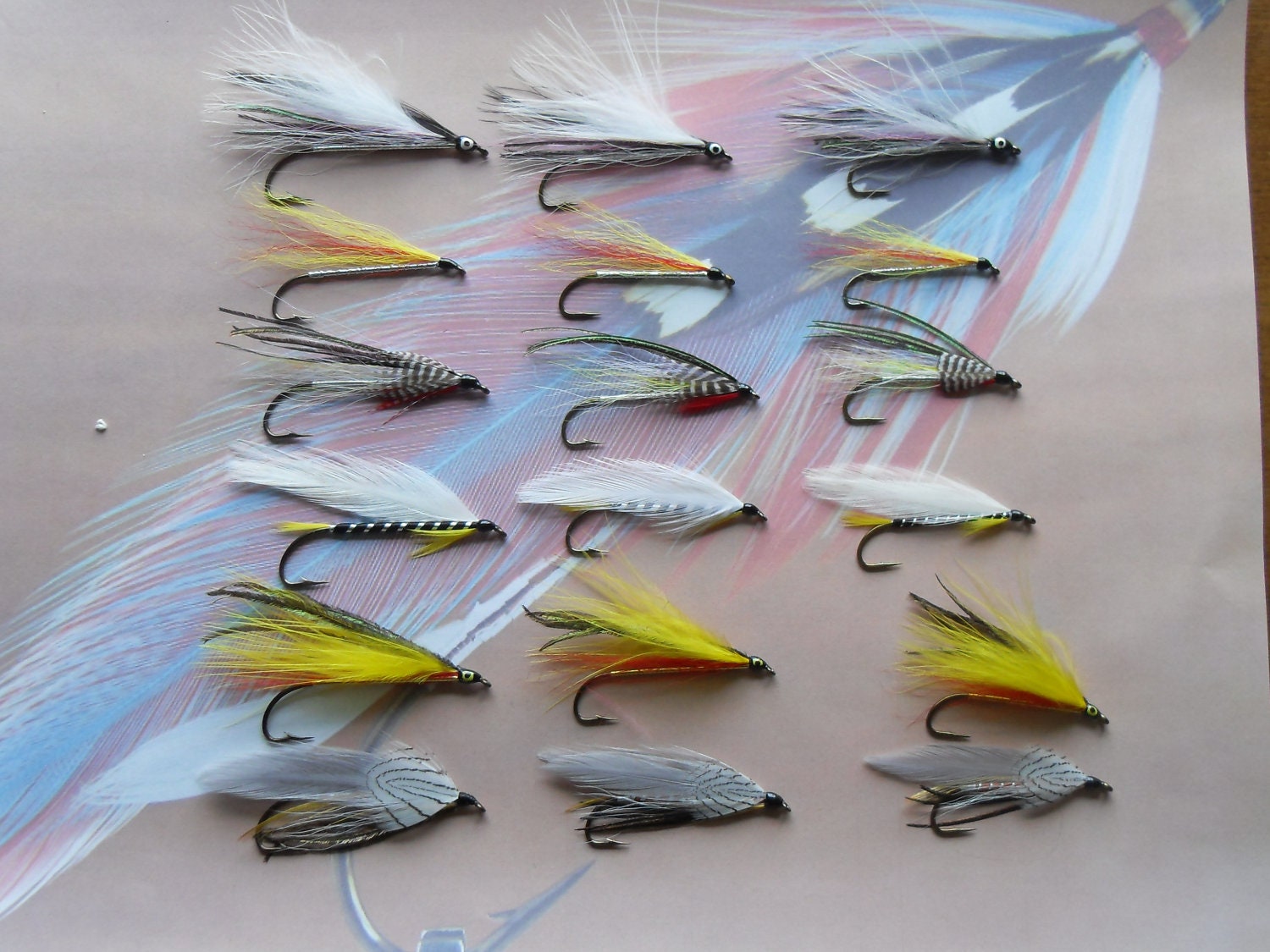 Fishing Flies, Fly Assortment, 18 Piece Classic New England Streamer Flies,