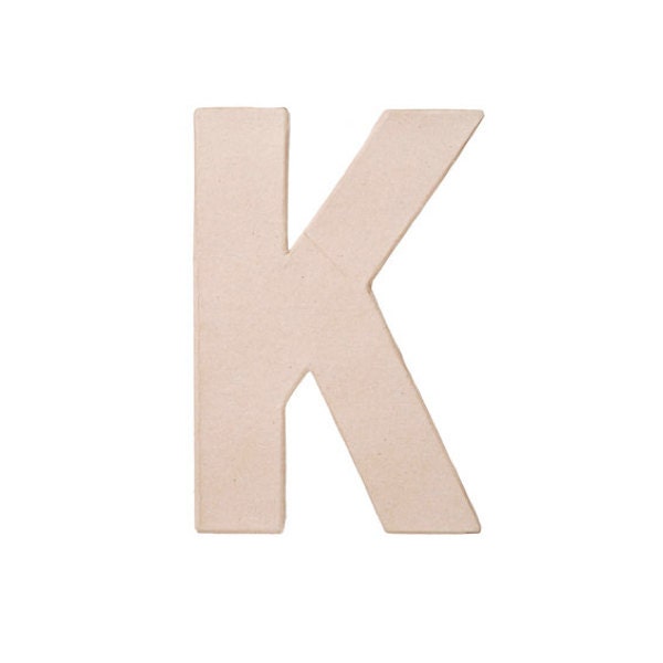 8 Inch Paper Mache Letter K - Craft and Party Supplies Il_170x135